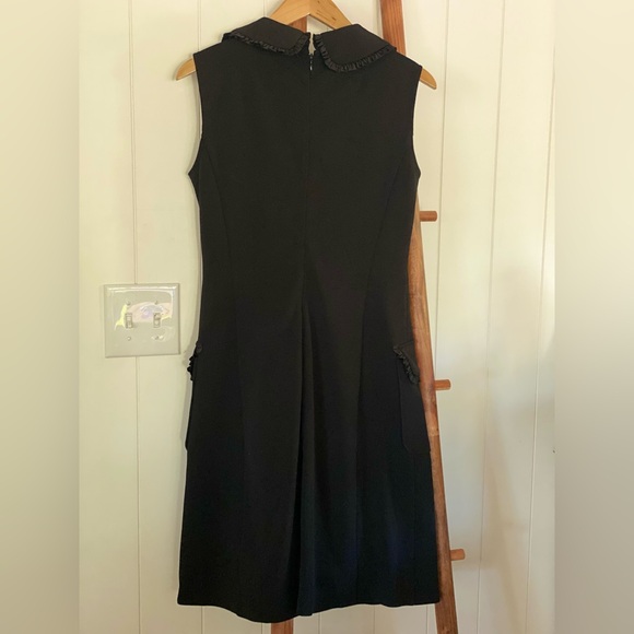 Nanette Lepore Black Midi Dress with Button Detail - Picture 6 of 9